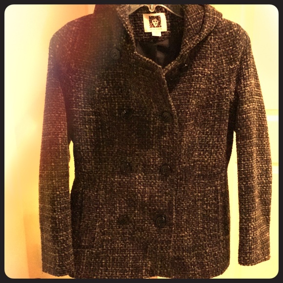 ‼️ Anne Klein tweed doublebreasted jacket - Picture 2 of 5
